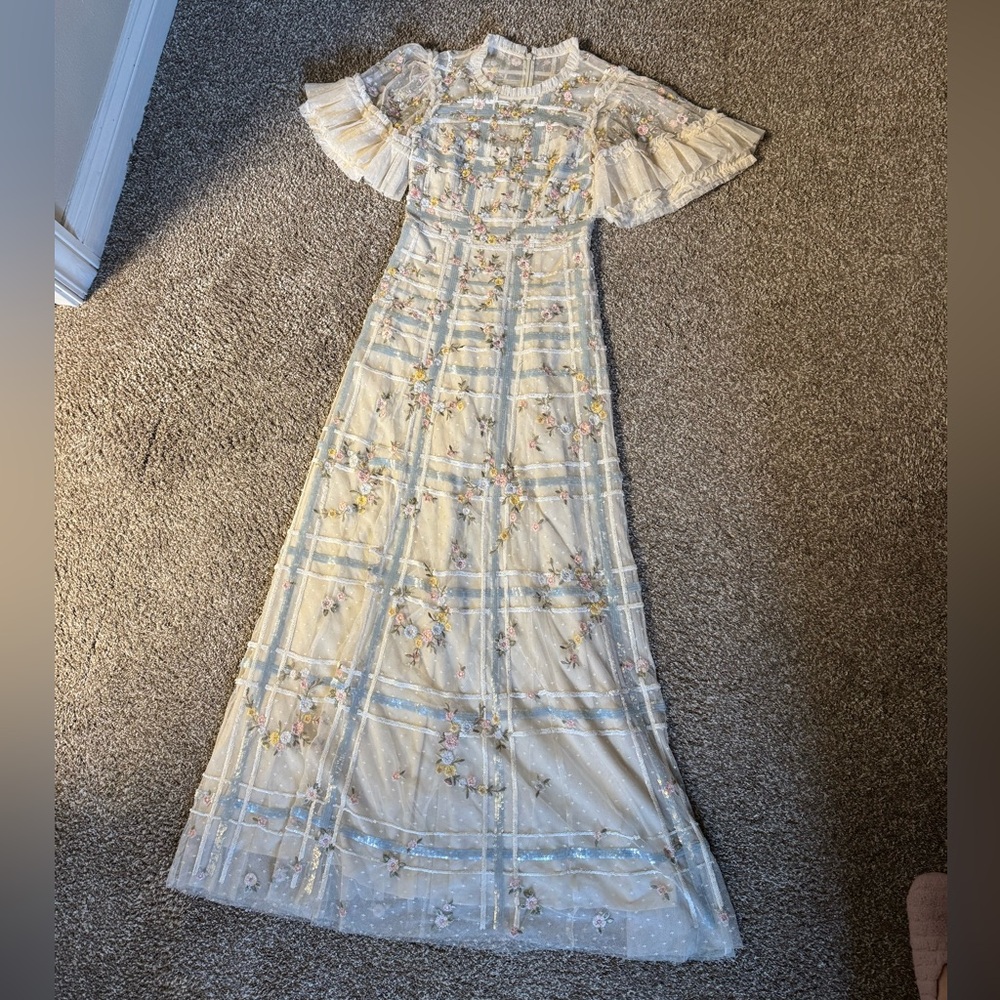 Needle & Thread Floral Embroidered Maxi Dress - Picture 4 of 5